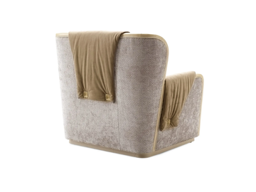 OLIVER - Fabric armchair with armrests by A.R. Arredamenti - view 3